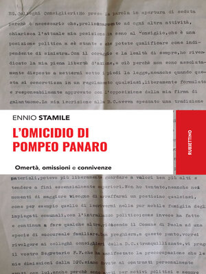 cover image of L'omicidio di Pompeo Panaro